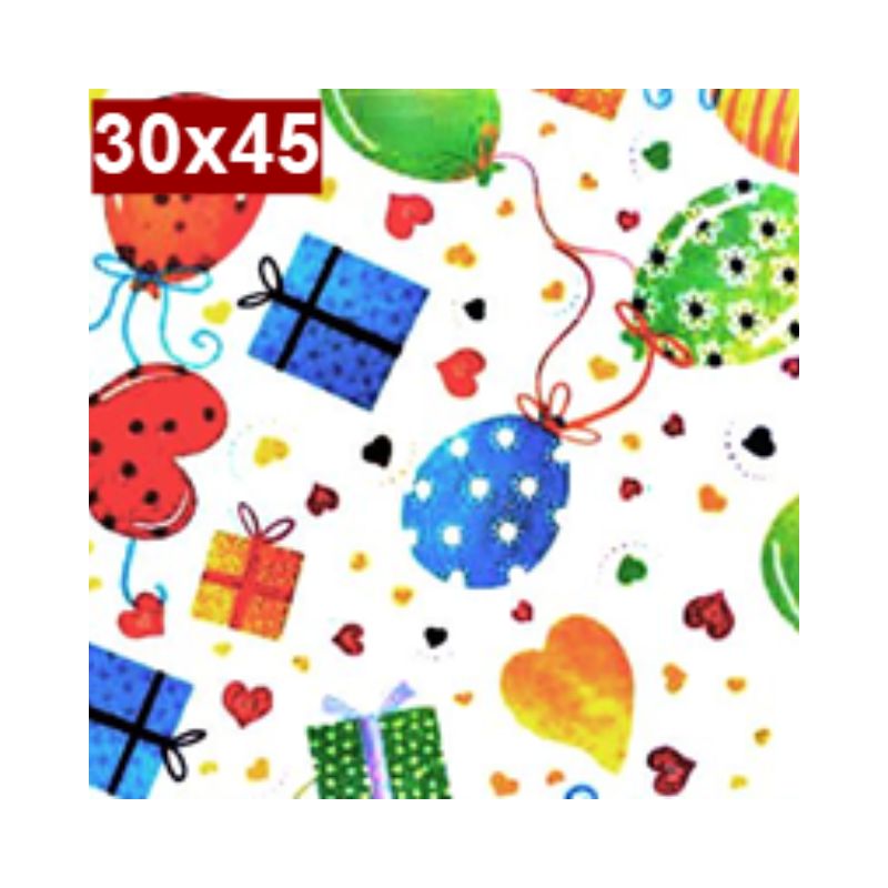 Saco de Presente c/50 30x45 Baloons Gala R-136