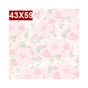 Saco de Presente c/50 43x59 Floral Rosa R-375