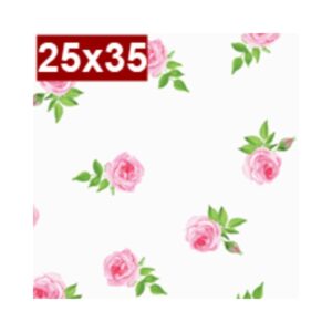 Saco de Presente Tr c/50 25x35 Mini Rosas R-955