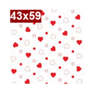 Saco de Presente Tr c/50 43x59 Coracoes R-958