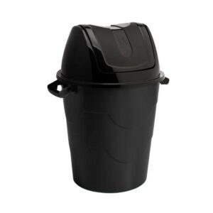 Lixeira Basculante 42L Preto Plasmont R-0264