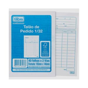 Talão de Pedido Tilibra 1/32 Peq 80Fl C/20 -234389