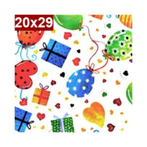 Saco de Presente c/50 20x29 Baloons Gala R-136