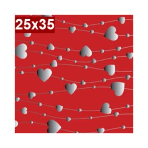 Saco de Presente c/50 25x35 Line Hearth R-863