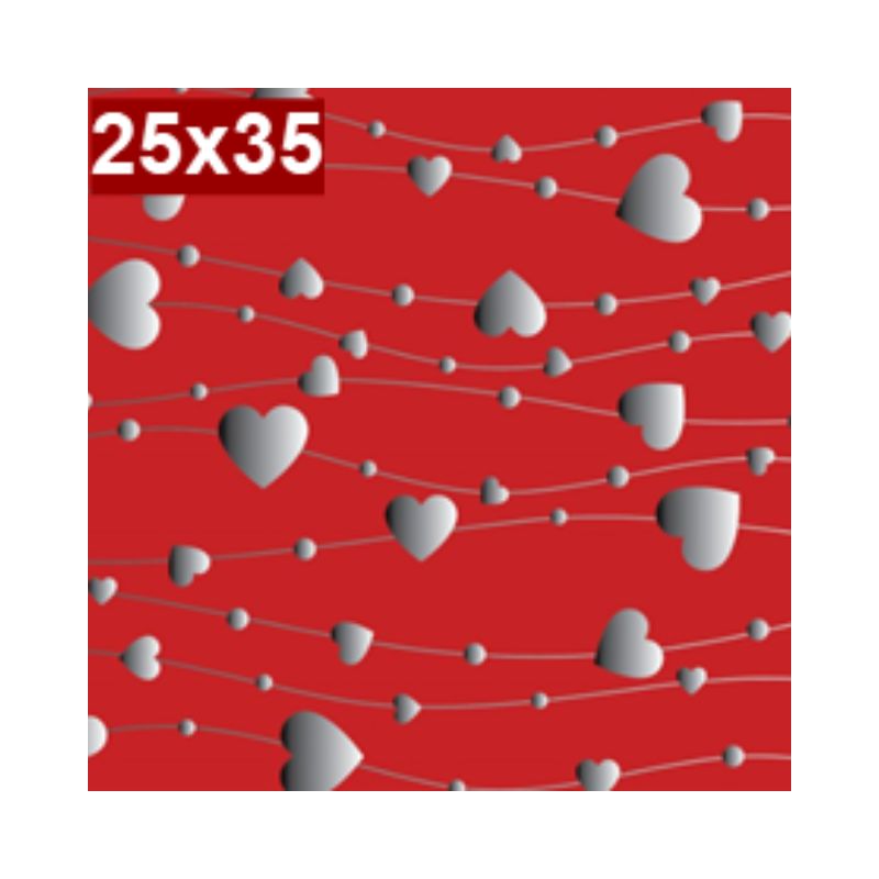Saco de Presente c/50 25x35 Line Hearth R-863