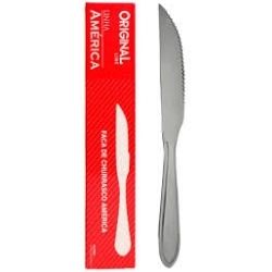 Faca Para Churrasco de Mesa América Original Inox Caixa C/12un. R-SL200