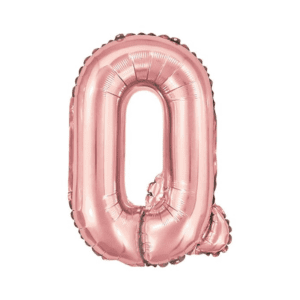 Balão Metalizado 16x40cm Rose "Q' c/6 R-8206