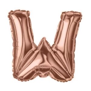 Balão Metalizado 16x40cm Rose "W" c/6 R-8212