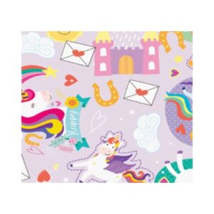 Saco de Presente c/50 15x29 Unicornios Gala R-188