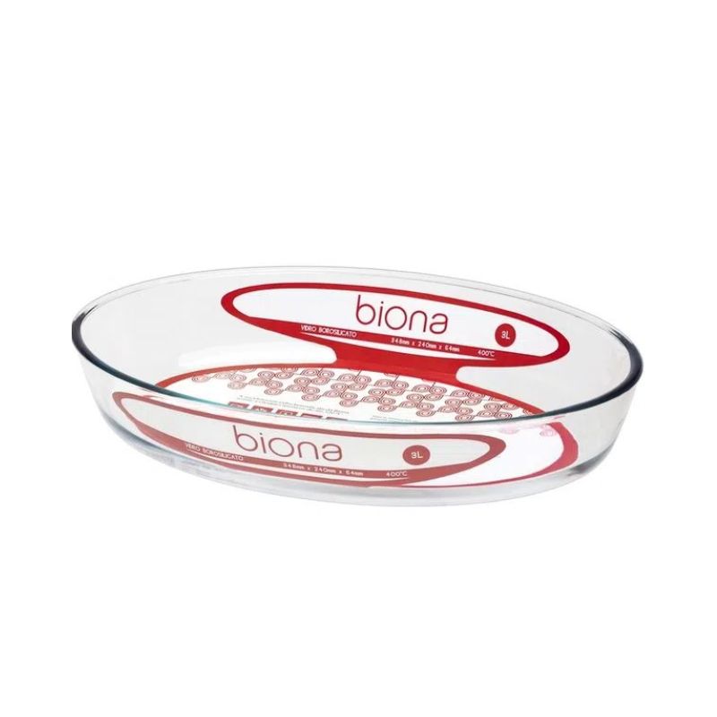 Assadeira de Vidro Oval 4L Biona Oxford R-68398