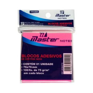 Bloco Adesivo 76x76 C/12 PK Neon Master R-MOBAP76