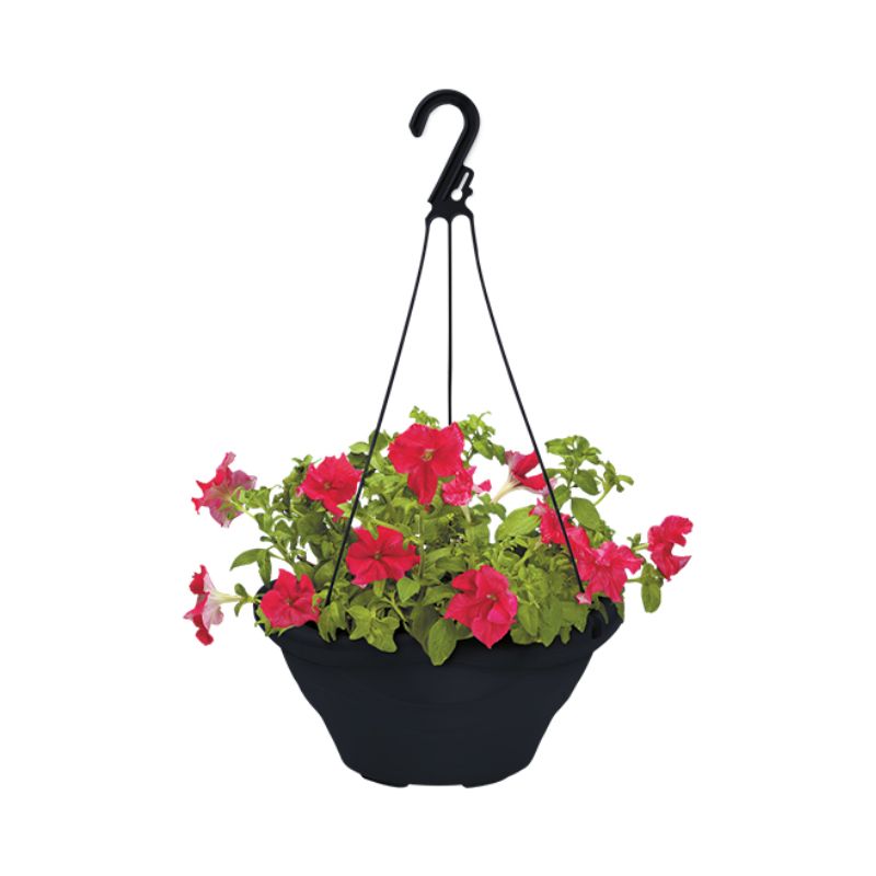 Vaso P/Pendurar Red Preto ,6L Injeplastec R-401