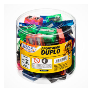 Apontador Plástico Duplo C/48 R-AP4001