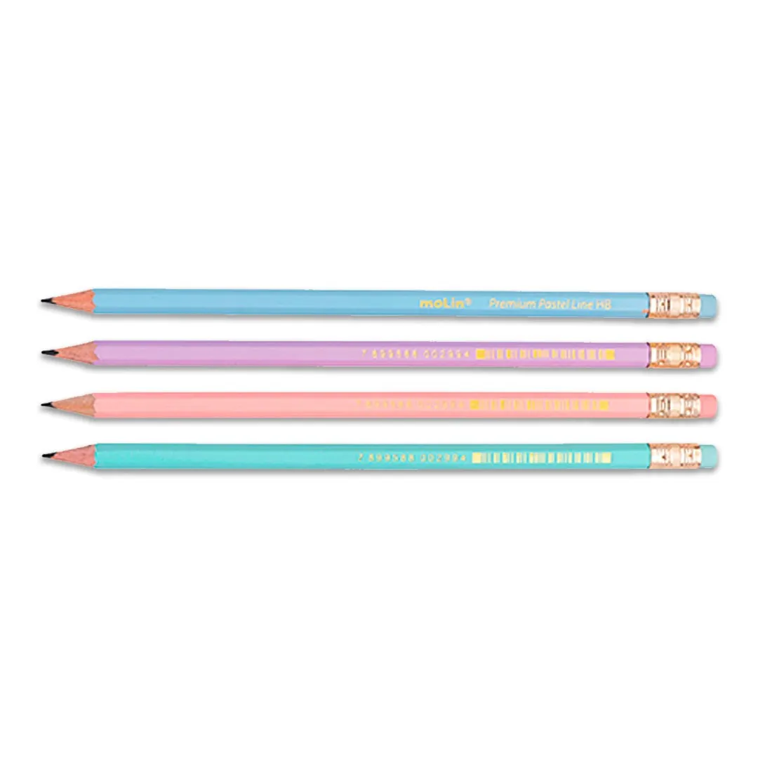 Lápis Preto Pastel Line BT/4 Molin R-13392 - Imagem 3