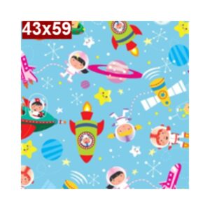 Saco de Presente c/50 43x59 Space Gala R-215