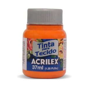 Tinta Acrilex P/ Tecido 37ml Laranja R-517