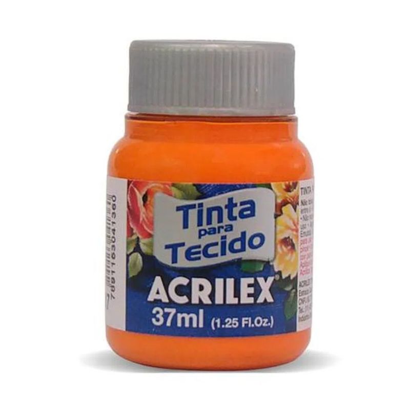 Tinta Acrilex P/ Tecido 37ml Laranja R-517