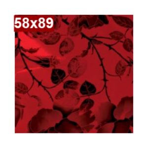 Saco de Presente c/25 58x89 Rosas Negra Gala R-373