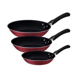 Jogo Frigideiras 3Pcs Caribe Tramontina PRETO-009