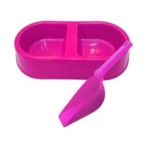 Kit Comedouro Duplo + Pá Buteco R-2007