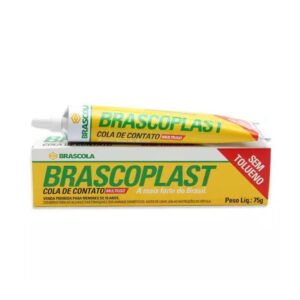 Cola Brascoplast Amarela S/ Tolueno 75g