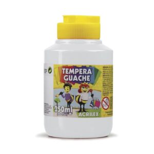 Tinta Guache 250ml Branco c/6 Acrilex R-519