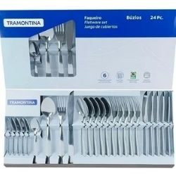 Jogo de Talheres Tramontina Buzios Com 24pçs Inox R-071
