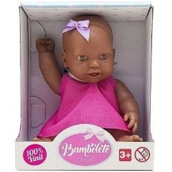 Brinq. Bambola Boneca Bambolete Negra 100% Vinil