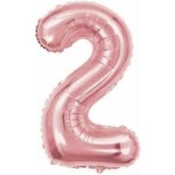 Balão Metalizado 16x40cm Rose "2" R-8218