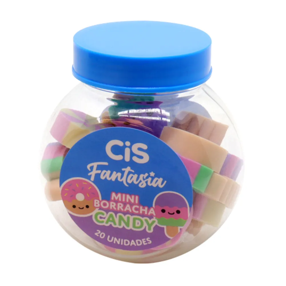 Borracha Mini Fantasia Candy Cis Sort C/20 R-3409