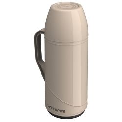 Garrafa Térmica Roma Eco 1Litro Cor Bege Caixa C/6 Unid. Unitermi R-010R