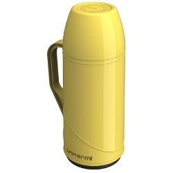 Garrafa Térmica Roma Eco 1Litro Cor Amarela Caixa C/6 Unid. Unitermi R-006R