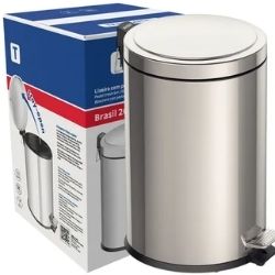 Lixeira Inox C/Pedal Brasil 20L Tramontina R-8/120 - Imagem 2