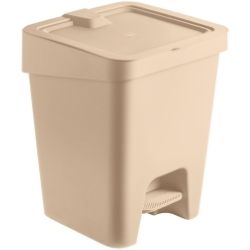 Lixeira Slim C/Pedal 15L Plastic Capuccino RUZ1307