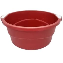 Bacia Safira 25L Vermelha Acquamar R-3186
