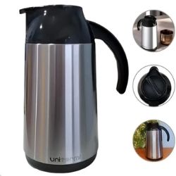 Garrafa Térmica Berlim Eco 1Litro Inox Unitermi 81402R - Imagem 2