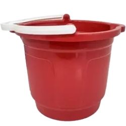 Balde Safira 10L Vermelha Acquamar R-3186