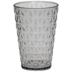 Copo Cristal Line 354ml  C/10 Cinza Regina R-2370