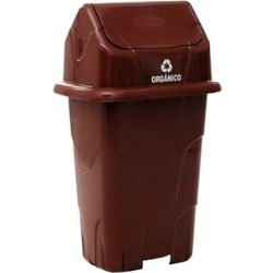Lixeira Basculante 50L Café Cajovil R-0762.32