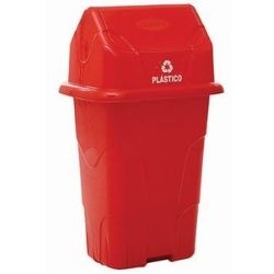 Lixeira Basculante 50L Vermelha Cajovil R-0762.45