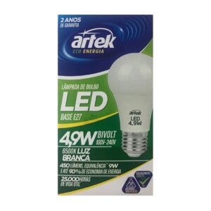 Lampada Artek Led Bulbo 4,9W 127V-220V 6500K 4519