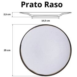 Prato Porcelana Raso 25cm Canyon Tramontina 580132 - Imagem 2