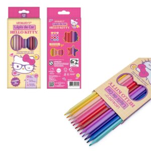 Lápis de Cor Hello Kitty 12 Cores Leo&Leo R-10255