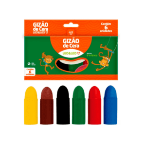 Gizão de Cera 1° Infância 6 Cores Leo&Leo R-4318