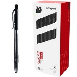Caneta Esf. Clic 0,7 Retrátil C/25 PT Newpen 01142