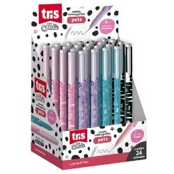 Caneta Esf. 0.7 Pets Holic Tris(DP/24) R-901941 - Unidade