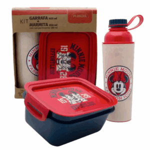 Kit Garrafa+ Marmita Minnie Plasutil R-15631