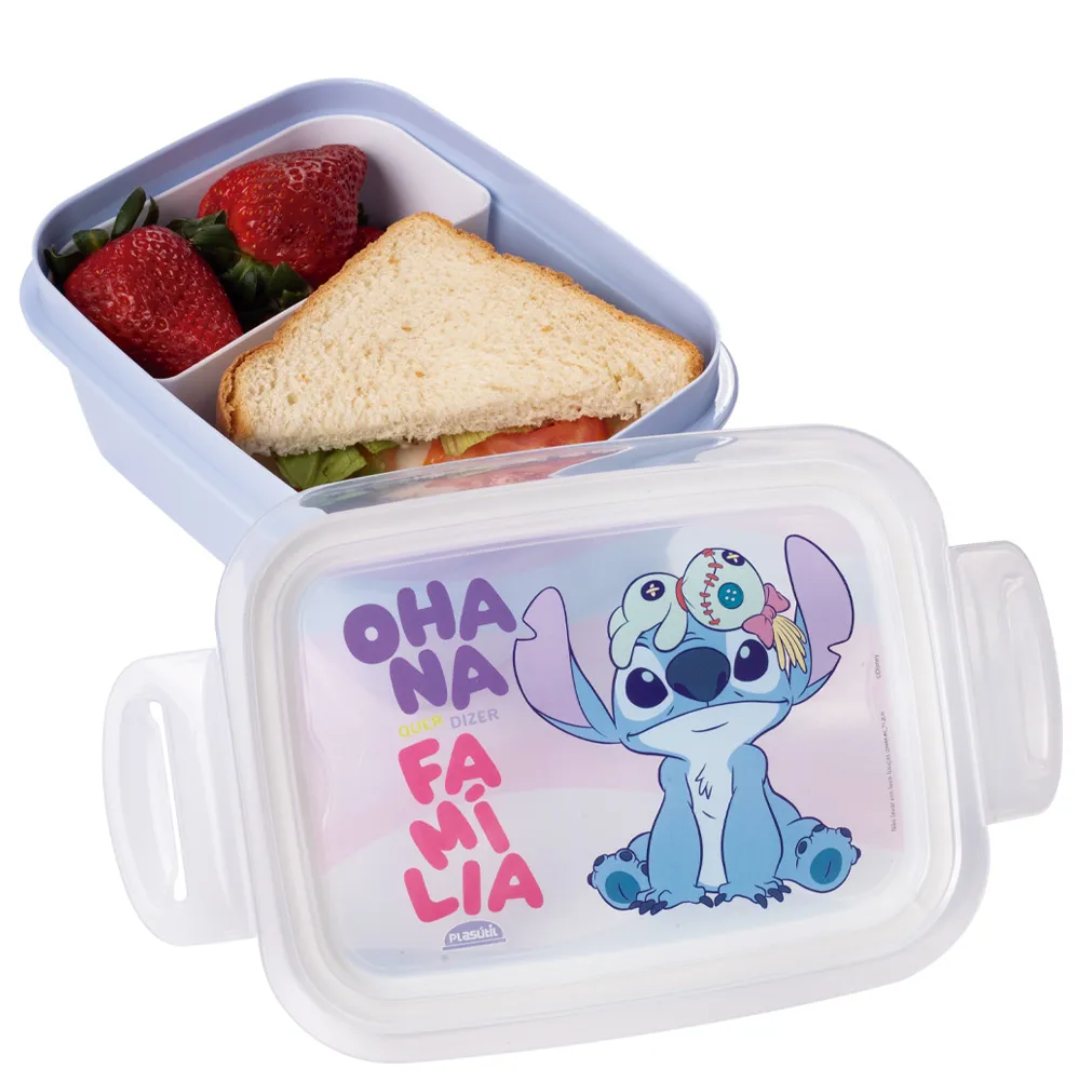 Kit Garrafa+ Marmita Stitch plasutil R-15633 - Imagem 4