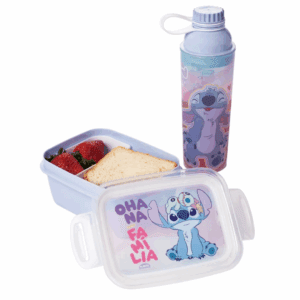 Kit Garrafa+ Marmita Stitch plasutil R-15633