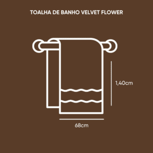 Toalha Banho Velvet Flow 68x1,40cm Vinho Appel6331 - Image 3